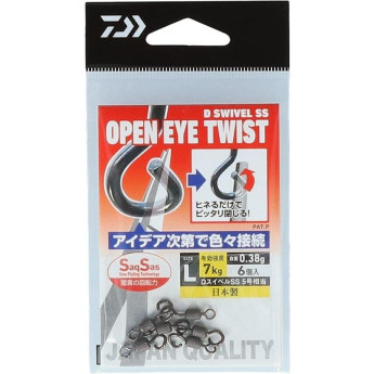 Вертлюжки DAIWA D SWIVEL SS OPEN EYE TWIST L
